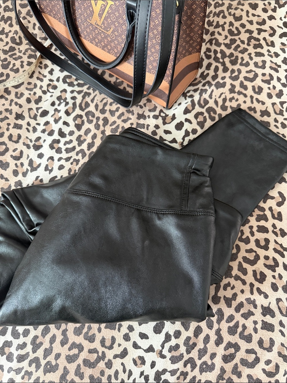 bp Black Faux Leather slip on pants, new, perfect condition, size XXL.